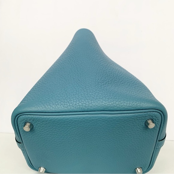 Authentic Hermes Picotin 18 Jeans Blue Print T - Picture 5 of 8